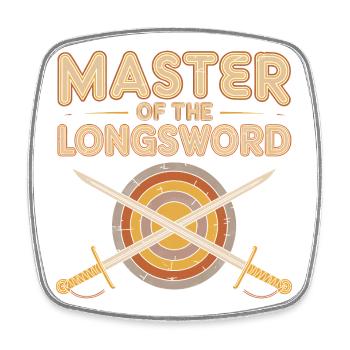 Master of the Longsword - Square fridge magnet - white - Front