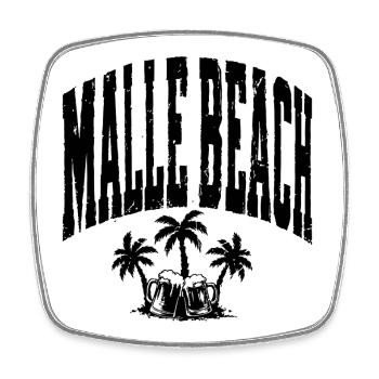 Malle 2026 Édition Fête de Malle Beach - Magnet carré - blanc - Devant