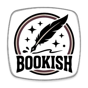 Bookish Pen Author Book Club Reading - Square fridge magnet - white - Front
