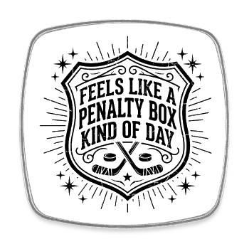 Humour Hockey sur Glace Vintage | Cadeau Sport - Square fridge magnet - white - Front