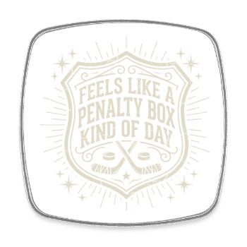 Humour Hockey sur Glace Vintage | Cadeau Sport - Square fridge magnet - white - Front