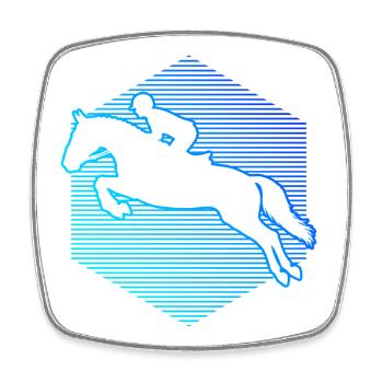 Les cavaliers de dressage et l’équitation vont de pair - Magnet carré - blanc - Devant