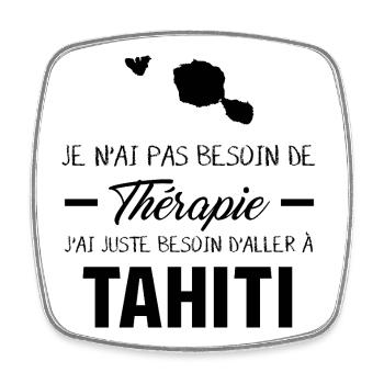 Je N Ai Pas Besoin De Therapie J Ai Juste Besoi... - Magnet carré - blanc - Devant