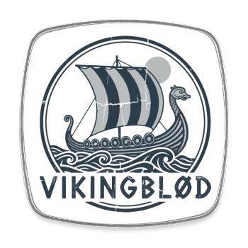 Sweat Viking Blood du navire en détresse Viking - Magnet carré - blanc - Devant