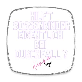 Durchfall Humor Neontext - Viereckiger Kühlschrankmagnet - Weiß - Vorne