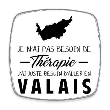 Je N Ai Pas Besoin De Therapie J Ai Juste Besoi... - Magnet carré - blanc - Devant
