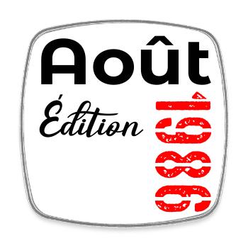 Anniversaire Août 1986 - Magnet carré - blanc - Devant
