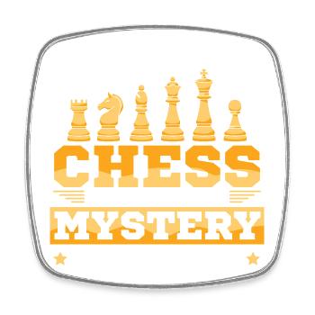 Échiquier des joueurs d’échecs - Magnet carré - blanc - Devant