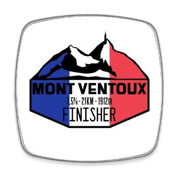 Mont Ventoux Finisher - Viereckiger Kühlschrankmagnet - Weiß - Vorne