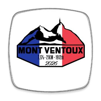 MontVentoux  2026 sticker - Viereckiger Kühlschrankmagnet - Weiß - Vorne