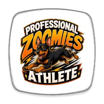 Miniature Pinscher - Square fridge magnet - white - Front