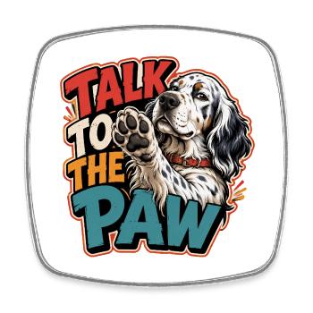 English Setter - Square fridge magnet - white - Front