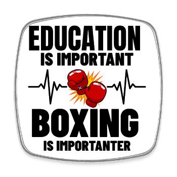 Cadeau de boxe drôle pour un boxeur et entraîneur de boxe - Magnet carré - blanc - Devant