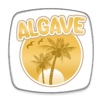 Argivais - Magnet carré - blanc - Devant