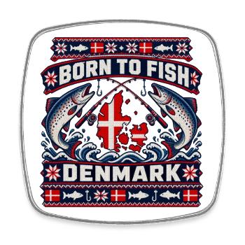 Ugly Christmas – Dänemark - Viereckiger Kühlschrankmagnet - Weiß - Vorne