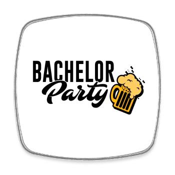 Équipe du Bachelor Party - Magnet carré - blanc - Devant
