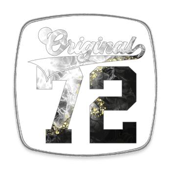 54TH BIRTHDAY 1972 ORIGINAL 72 - Square fridge magnet - white - Front