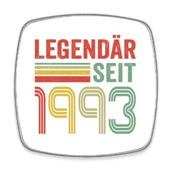 Legendär seit 1993 jahrgang 1993 - Viereckiger Kühlschrankmagnet - Weiß - Vorne