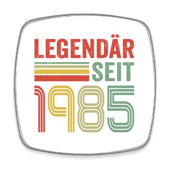 Legendär seit 1985 jahrgang 1985 - Viereckiger Kühlschrankmagnet - Weiß - Vorne