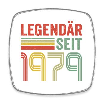 Legendär seit 1979 jahrgang 1979 - Viereckiger Kühlschrankmagnet - Weiß - Vorne