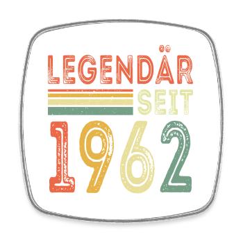 Legendär seit 1962 jahrgang 1962 - Viereckiger Kühlschrankmagnet - Weiß - Vorne