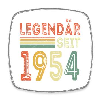 Legendär seit 1954 jahrgang 1954 - Viereckiger Kühlschrankmagnet - Weiß - Vorne