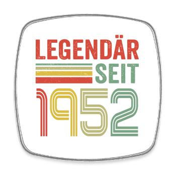 Legendär seit 1952 jahrgang 1952 - Viereckiger Kühlschrankmagnet - Weiß - Vorne