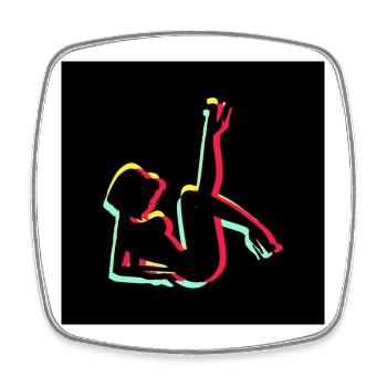 Sexy Girl - Square fridge magnet - white - Front