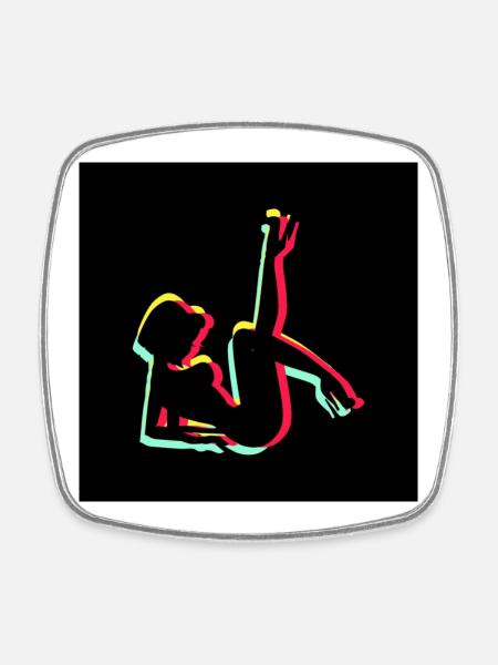 Sexy Mädchen - Viereckiger Kühlschrankmagnet - Weiß