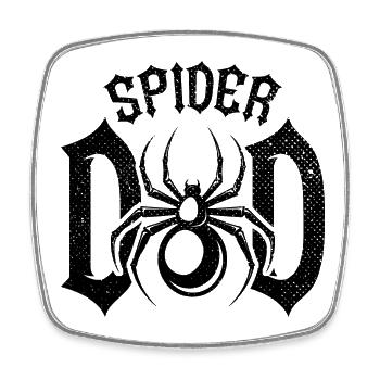 Retro Spider Dad Haustier Spinne Besitzer - Viereckiger Kühlschrankmagnet - Weiß - Vorne