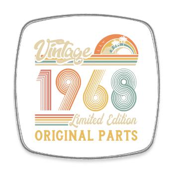 Vintage 1968 édition limitée pièces d’origine - Magnet carré - blanc - Devant
