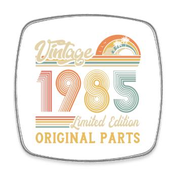 Vintage 1985 édition limitée pièces d’origine - Magnet carré - blanc - Devant
