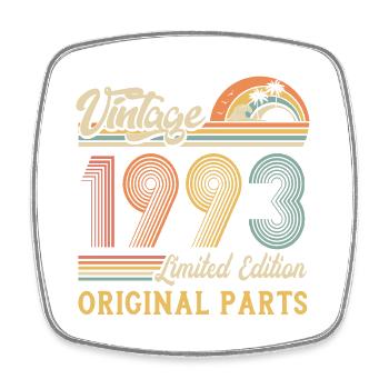 Vintage 1993 limited edition original parts - Square fridge magnet - white - Front