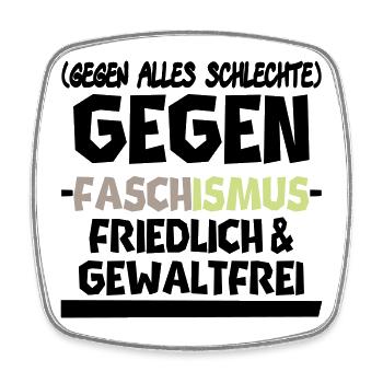 gegen alles schlechte - Viereckiger Kühlschrankmagnet - Weiß - Vorne