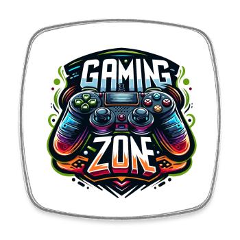 Gaming Zone - Controller Illustration - Viereckiger Kühlschrankmagnet - Weiß - Vorne