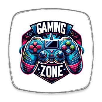 Gaming Zone - Controller Illustration - Viereckiger Kühlschrankmagnet - Weiß - Vorne