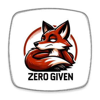 Zero Given - Fuchs Illustration - Viereckiger Kühlschrankmagnet - Weiß - Vorne
