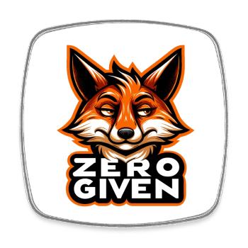 Zero Given - Fuchs Illustration - Viereckiger Kühlschrankmagnet - Weiß - Vorne