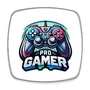 Pro Gamer - Controller Illustration - Square fridge magnet - white - Front