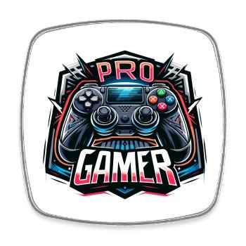 Pro Gamer - Controller Illustration - Square fridge magnet - white - Front