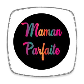 BONNE FÊTE MAMAN. MAMAN - Magnet carré - blanc - Devant