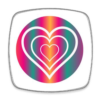 MOM. MOTHER'S DAY. HAPPY MOTHER'S DAY - Square fridge magnet - white - Front