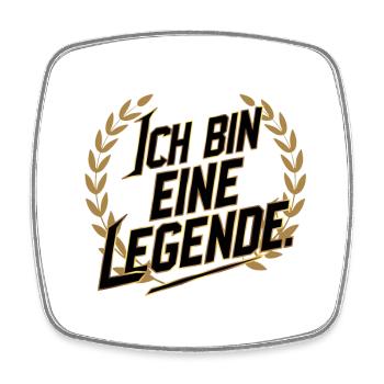 Ich bin eine Legende - Viereckiger Kühlschrankmagnet - Weiß - Vorne