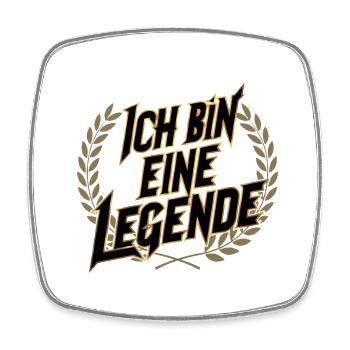 Ich bin eine Legende - Viereckiger Kühlschrankmagnet - Weiß - Vorne
