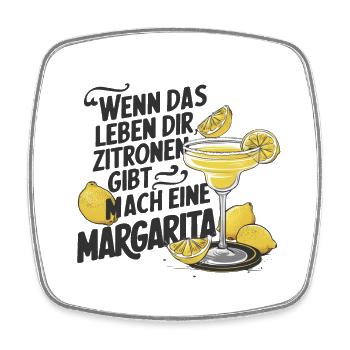Quand la vie vous donne des citrons, faites de la margarita - Magnet carré - blanc - Devant