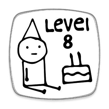 8th Birthday Party 8 Years Old Birthday Teens - Magnet carré - blanc - Devant