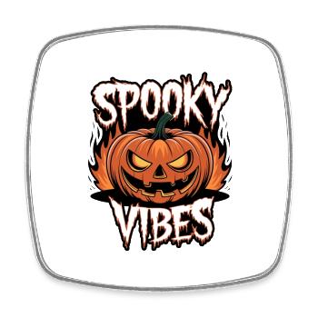 Jack-O-Lantern effrayant – Ambiances effrayantes - Magnet carré - blanc - Devant