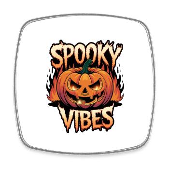 Jack-O-Lantern effrayant – Ambiances effrayantes - Magnet carré - blanc - Devant