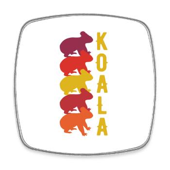 Koala - Viereckiger Kühlschrankmagnet - Weiß - Vorne
