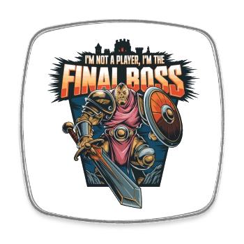 I'm the FinalBoss – Powerful Character - Square fridge magnet - white - Front